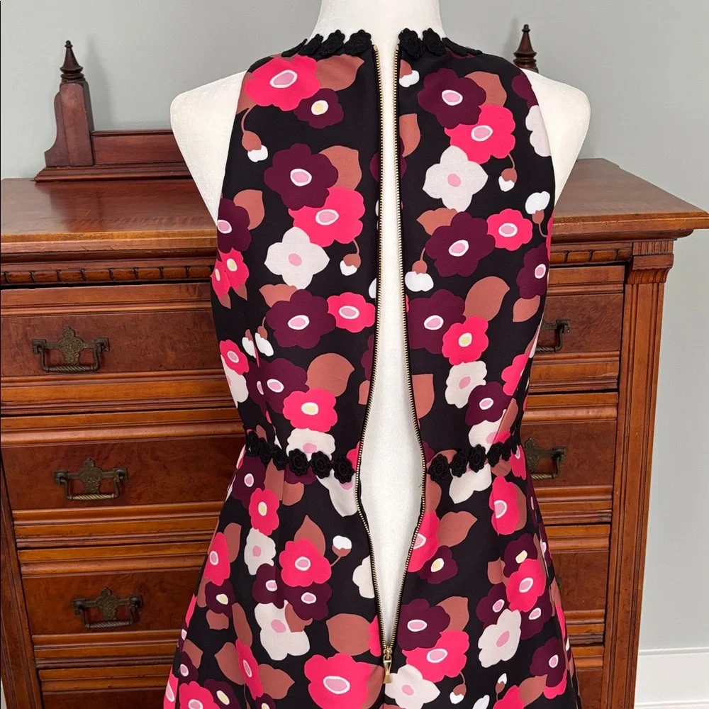 NWT Kate Spade Blooming Mikado Fit and Flare Midi Dress Size 6 Vibrant Floral